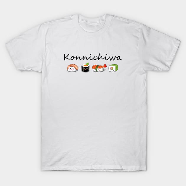 Konnichiwa T-Shirt by TravelGiftDesign